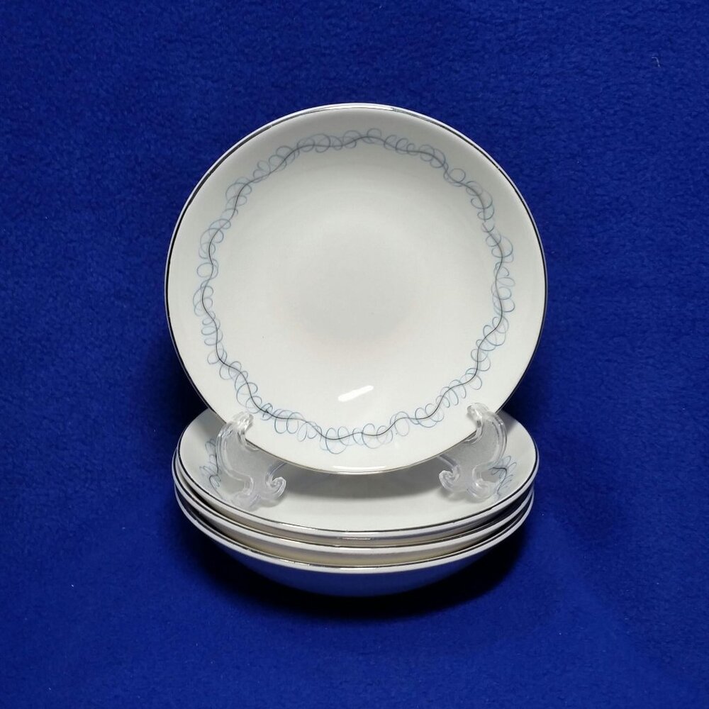 W.S. George China Craft Dessert Bowls Set of 4 284 840 H Pattern MCM Atomic